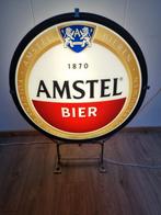 Amstel bier lichtbak gevel lamp verlichting, Ophalen, Gebruikt, Reclamebord, Plaat of Schild, Amstel
