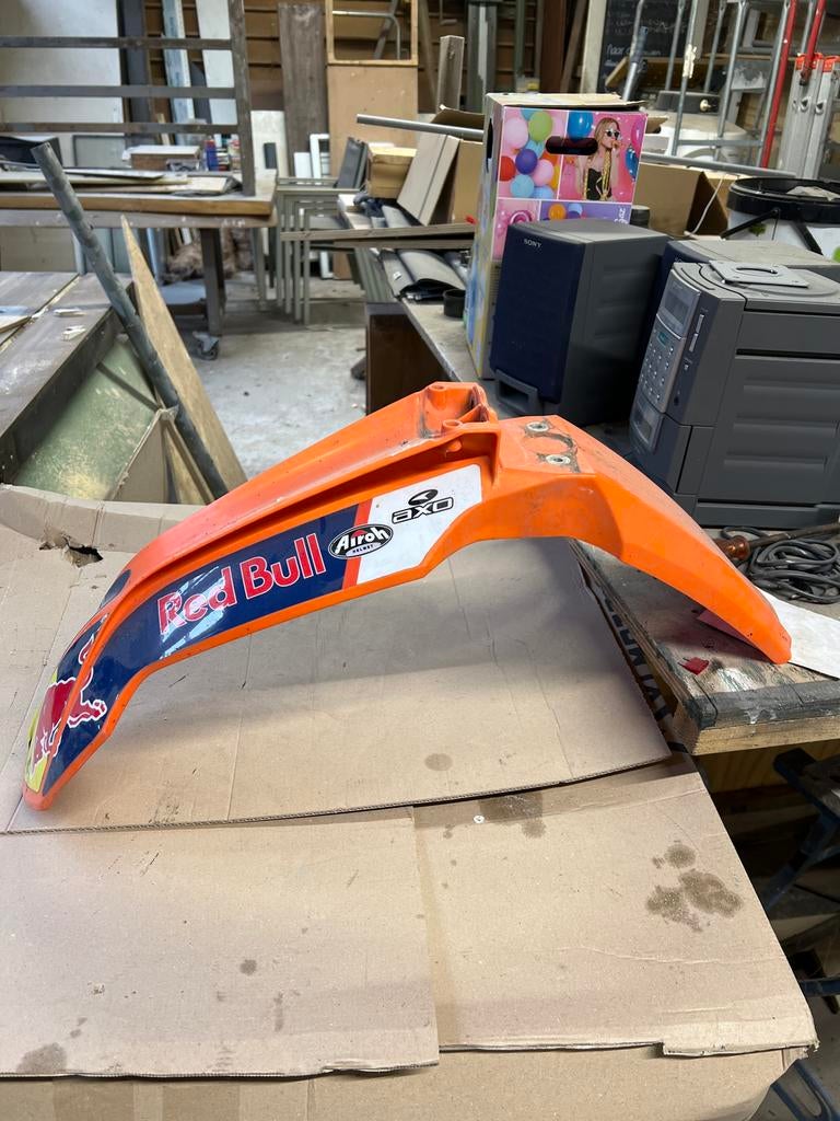 Red Bull KTM Crossmotor Spatbord - Oranje, Ophalen of Verzenden, Gebruikt