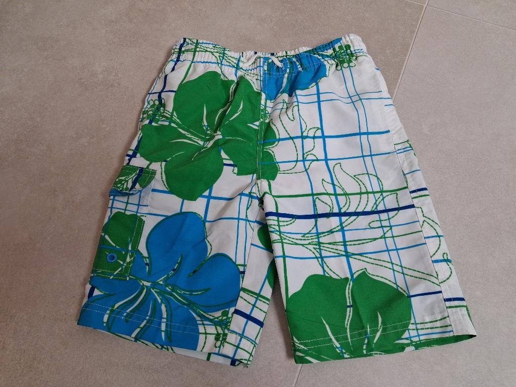 Nieuw! Bloemen zwembroek blauw groen Blue Seven maat 98, Kinderen en Baby's, Kinderkleding | Maat 98, Blue seven, Ophalen of Verzenden