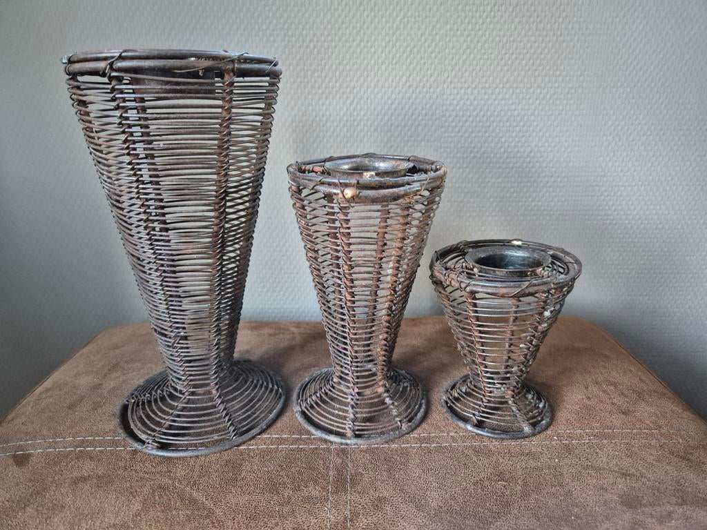 Set draad waxinehouders, Ophalen of Verzenden