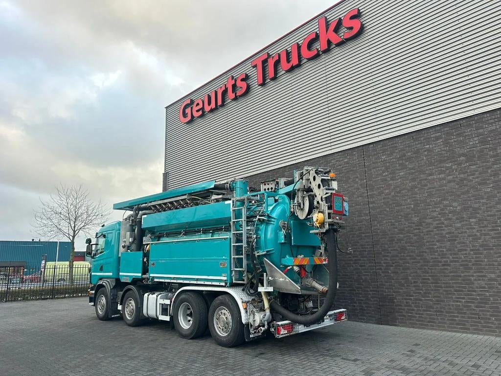 Scania G480 LB 8X2 6MNA ZUIG/SPOEL COMBI MET WATERRECYCLING, Auto's, Vrachtwagens, Euro 5, Scania, Bedrijf, 480 pk