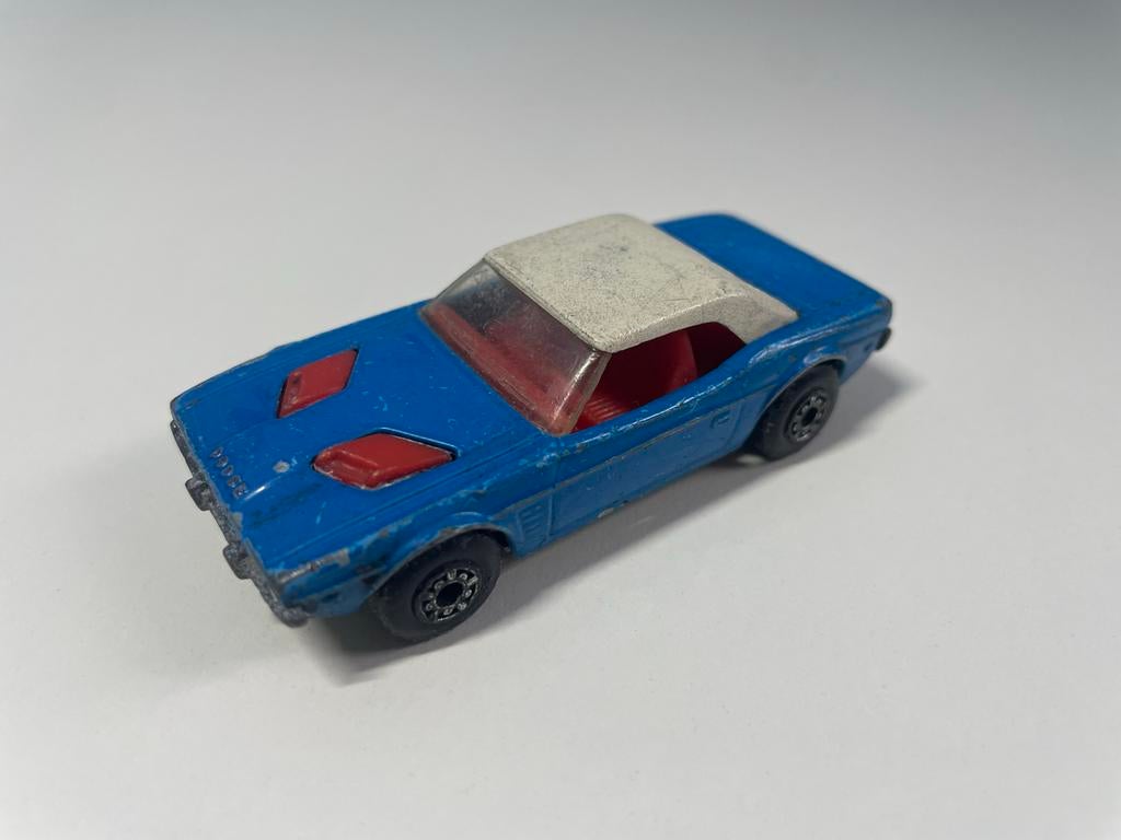 Matchbox Superfast No.1 Dodge Challenger - Blauw, Overige merken, Gebruikt, 1:50 of kleiner, Auto