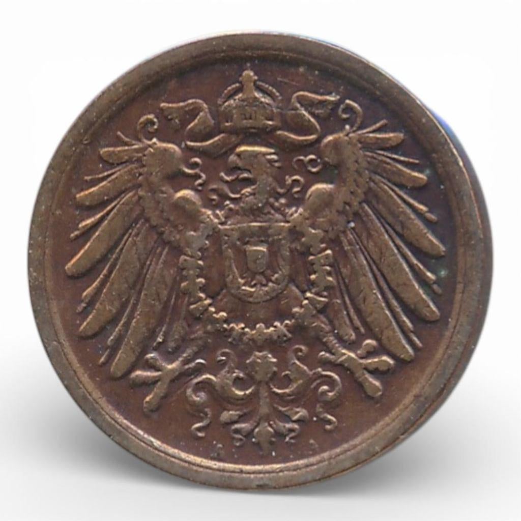 Duitse Rijk 2 Pfennig 1908-A, Ophalen of Verzenden, Duitsland, Losse munt