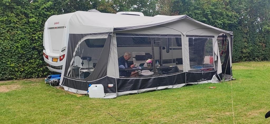 Walker voortent( Omtrek 975) in zeer goede staat., Ophalen of Verzenden, Zo goed als nieuw, Ten Cate All Season 240g/m2, Walker Campingstyle