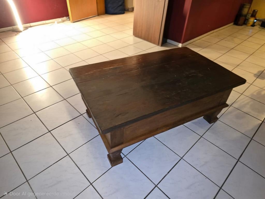 Antieke salontafel, Ophalen