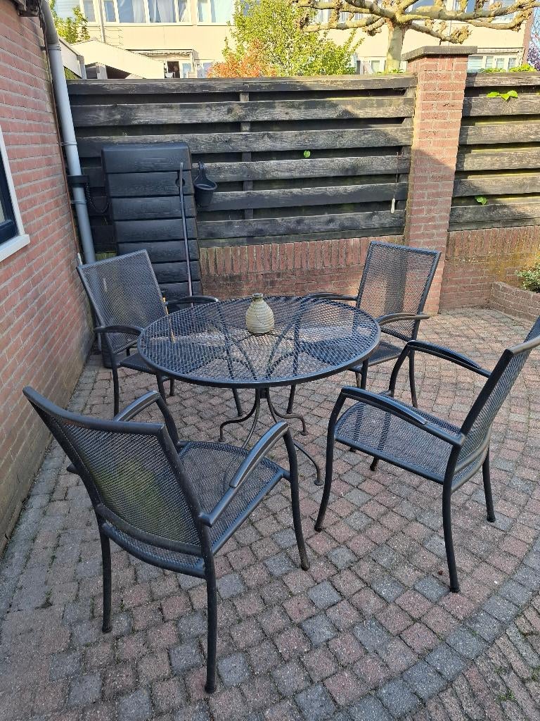Tuinset, Ophalen, 4 zitplaatsen, Gebruikt, Aluminium