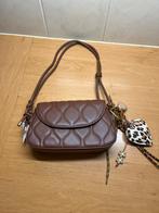 Stijlvolle bruine schoudertas met gewatteerd design, Ophalen of Verzenden, Nieuw, Bruin, Schoudertasje