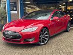 Tesla Model S 85 Base 2014 Rood PANO NAVI Free Supercharge!, Auto's, Tesla, Achterwielaandrijving, Gebruikt, Beige, 367 pk
