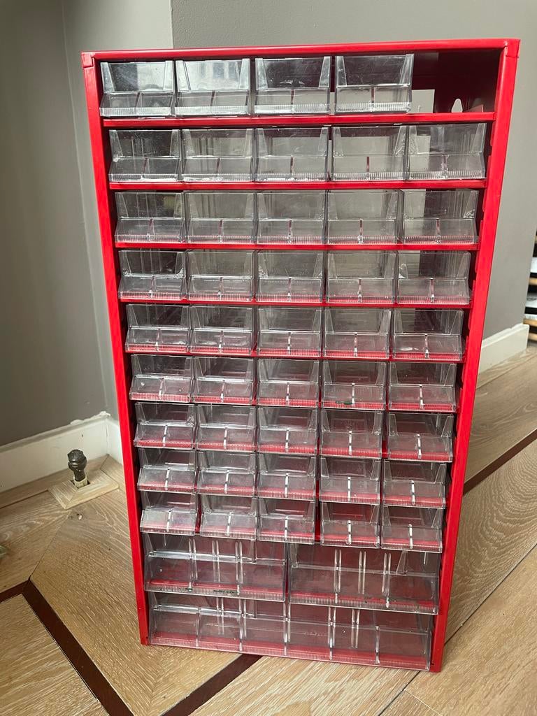 Mars Svratka metalen onderdelenkast met 48 bakjes, Ophalen of Verzenden, Gebruikt