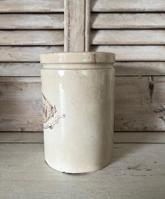 Antieke confiture pot confit pot Félix Potin Paris, Ophalen of Verzenden