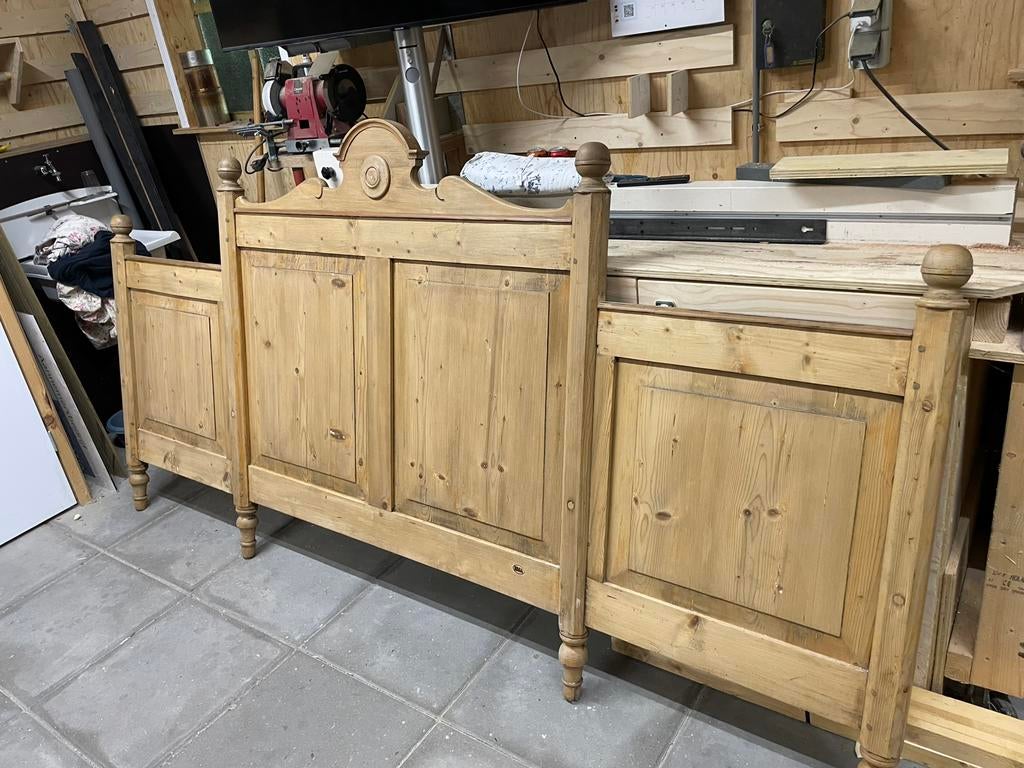 antiek Frans hoofdbord 259 x 134,5 cm, Antiek en Kunst, Ophalen