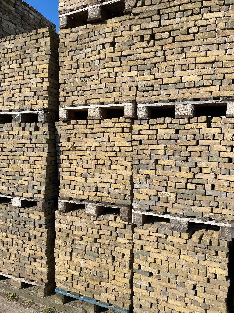 7000st gele IJssel / IJsseltjes straatsteen circa 15x4x6cm, Ophalen, Overige materialen, Gebruikt, Walstra