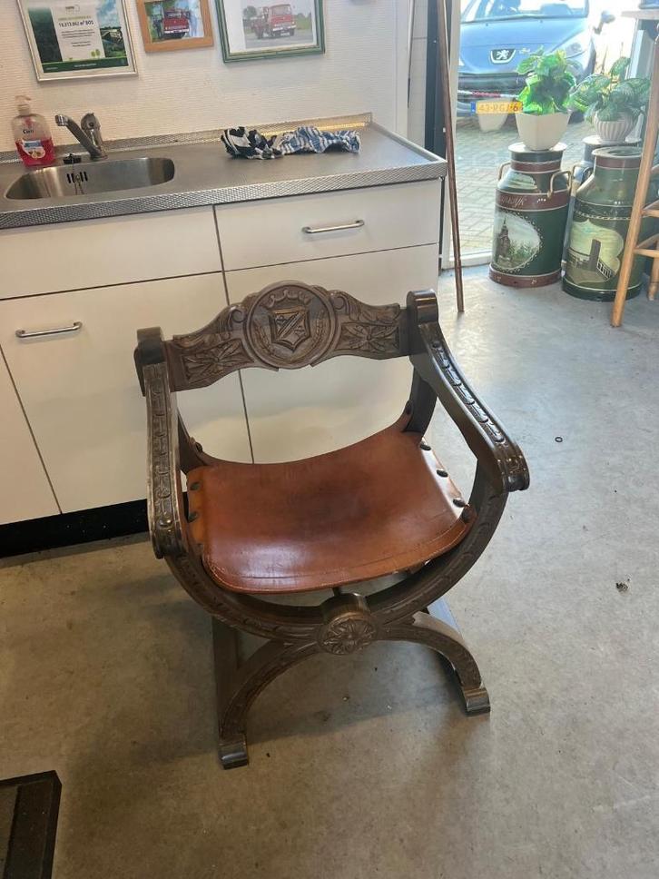 Savonarola-stoel WD-028, Antiek en Kunst, Antiek | Meubels | Stoelen en Banken, Ophalen