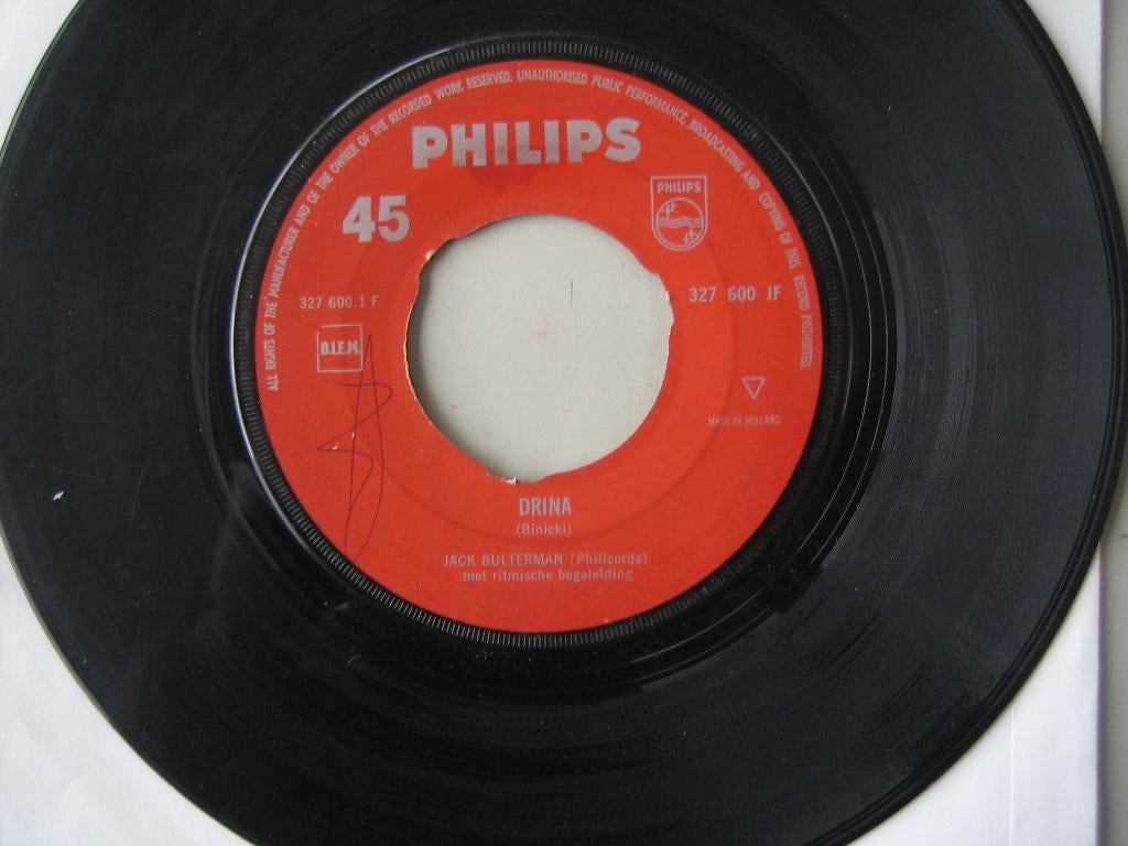 Jack Bulterman - drina_, Ophalen of Verzenden, Gebruikt, 7 inch, Levenslied of Smartlap