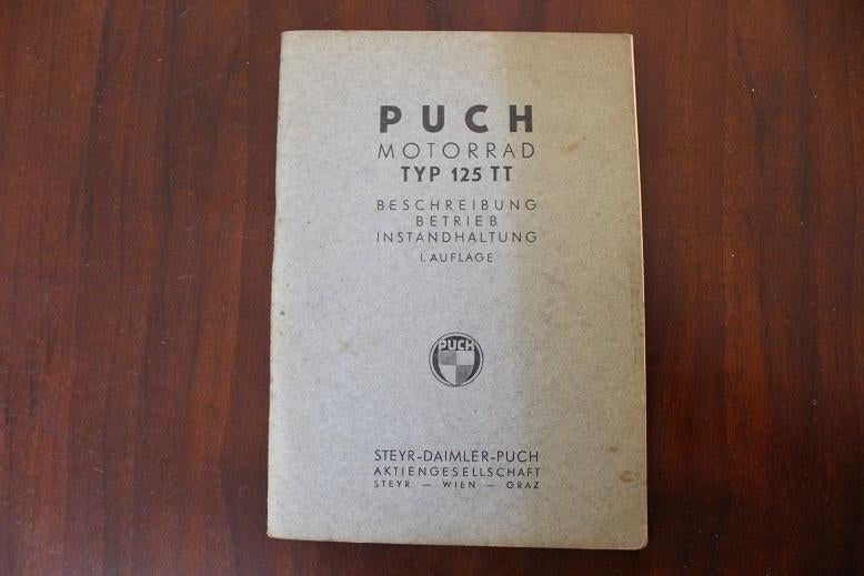 Puch 125TT motorrad betriebs anleitung instructie boekje, Motoren, Ophalen of Verzenden, Overige merken