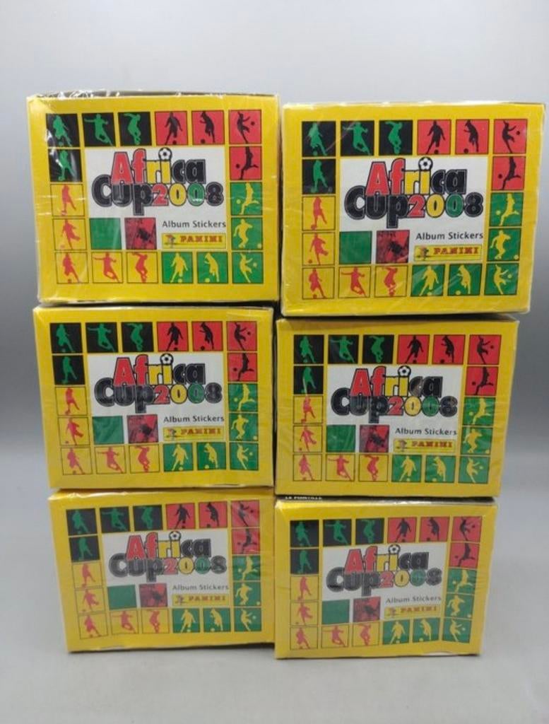 5x Panini Africa Cup 2008 Sealed Box 50 Zakjes, Verzenden, Nieuw, Meerdere stickers
