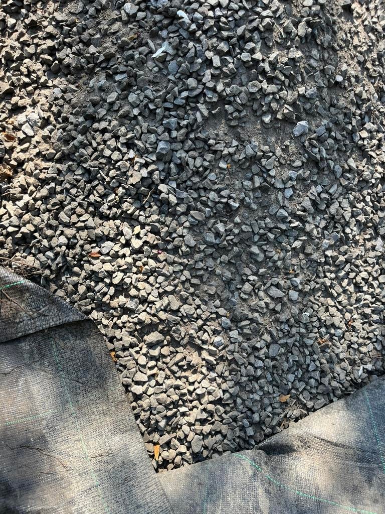 Gratis basalt split, Tuin en Terras, Grind, Keien en Split, Ophalen, Antraciet, Zo goed als nieuw, Split