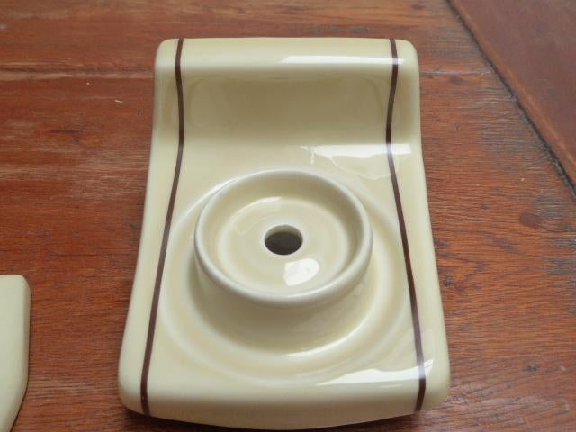 Een vintage keramiek badkamersetje, porselaines Avignon, Antiek en Kunst, Ophalen of Verzenden