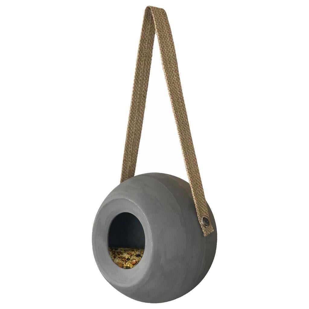 Ceramic Round Feeder Lisa Cool Grey, Ophalen of Verzenden, Nieuw, Kippenhok of Kippenren
