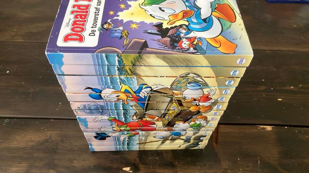 Donald Duck pockets complete rugtekening serie 268-280, Complete serie of reeks, Ophalen of Verzenden, Zo goed als nieuw