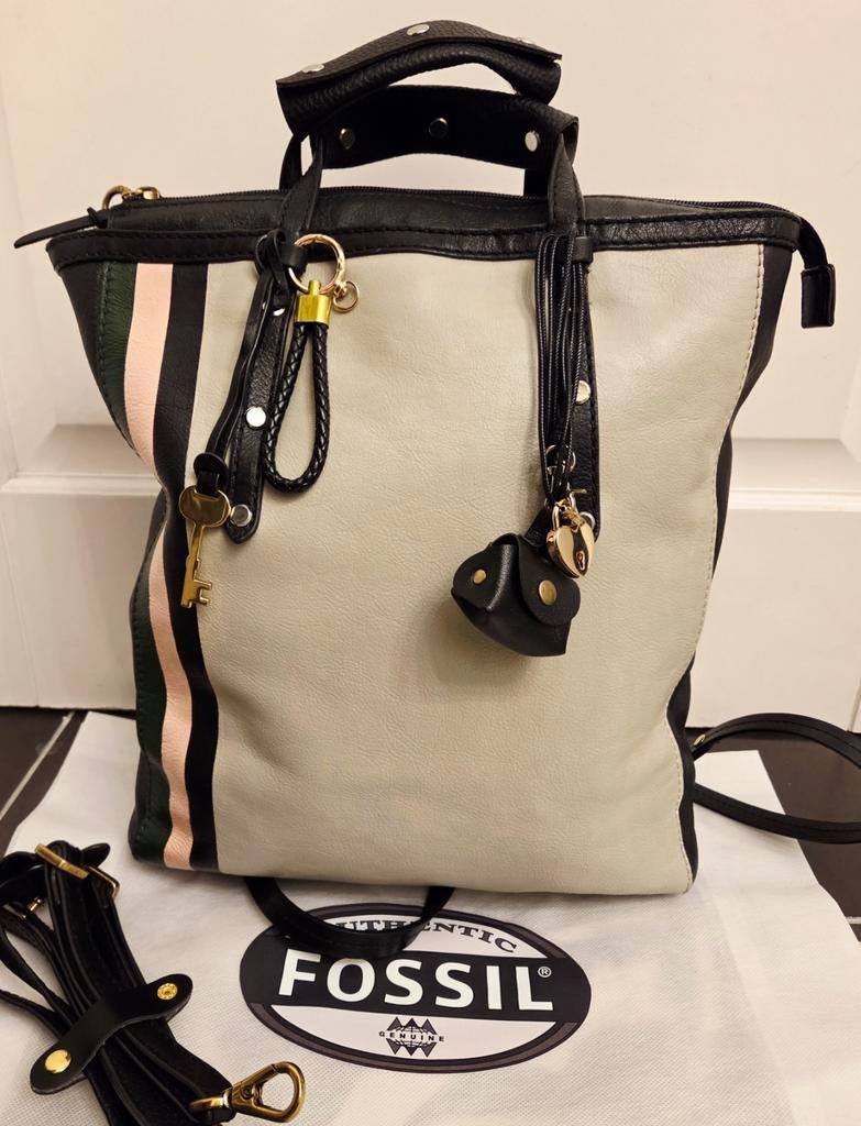 Fossil Leren Rugzak - Goede Staat, Schoon en Compleet, Overige merken, Gebruikt, 25 tot 40 cm, Ophalen of Verzenden