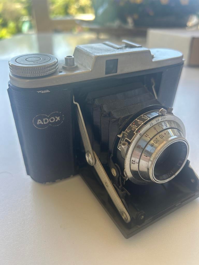 Vintage Adox Adoxar 1:6.3 opvouwbare camera, Ophalen of Verzenden, Gebruikt, Compact, Overige Merken