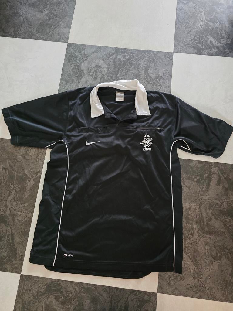 KNVB Scheidsrechter Shirt Zwart Maat M Korte Mouwen Nike, Kleding | Heren, Sportkleding, Ophalen of Verzenden