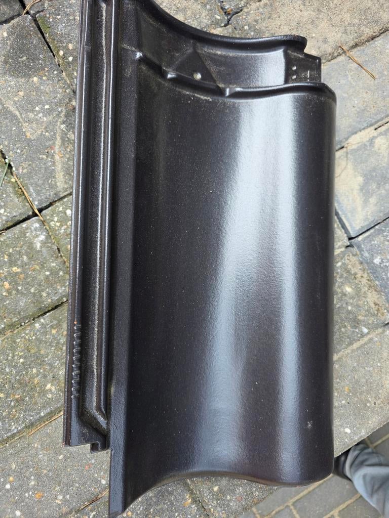 Nieuwe Nelskamp H10 dakpannen zwart engobe (420 stuks), Steen of Klei, Zwart, Nieuw, Ophalen of Verzenden