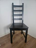 6 houten stoelen (ikea Kaustby), Ophalen, Gebruikt, Zwart, Vijf, Zes of meer stoelen
