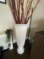 Grote witte design vaas, Ophalen, Overige materialen, Wit, Zo goed als nieuw