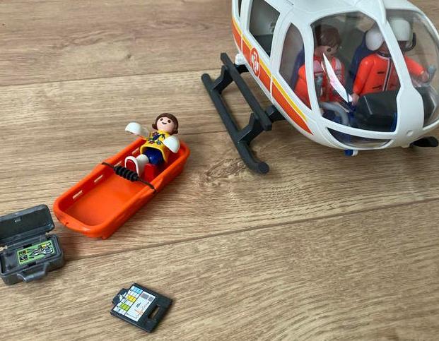PLAYMOBIL City Life Traumahelikopter (set 6686), Ophalen of Verzenden, Gebruikt, Complete set