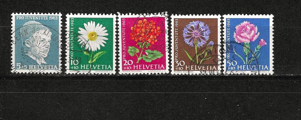 Zwitserland 786-790, Postzegels en Munten, Postzegels | Europa | Zwitserland, Ophalen of Verzenden, Gestempeld