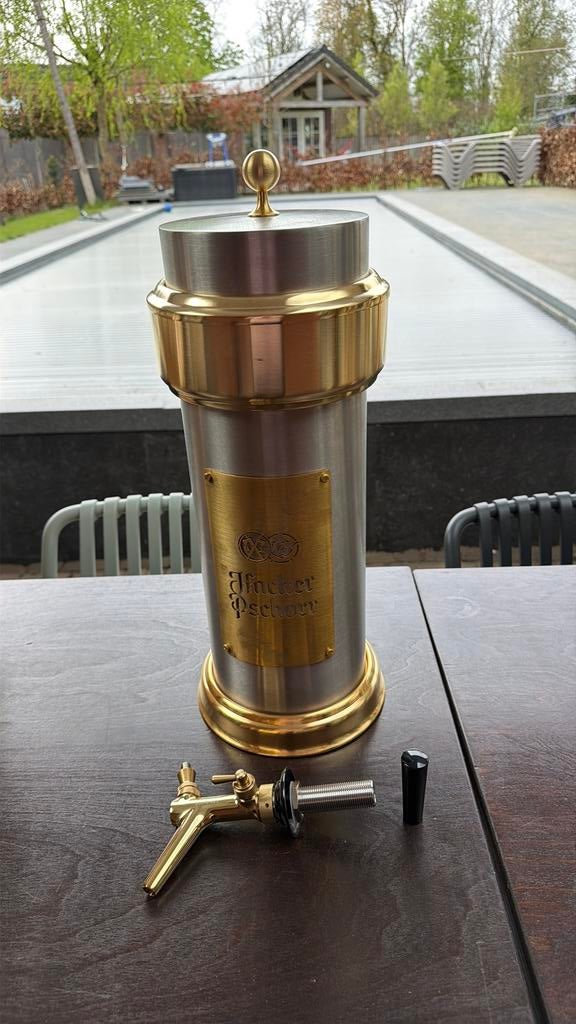 Orgineel NIEUW TAPZUIL Hacker Pschorr en kopere Tapkraan, Verzamelen, Biermerken, Ophalen of Verzenden, Zo goed als nieuw, Overige merken