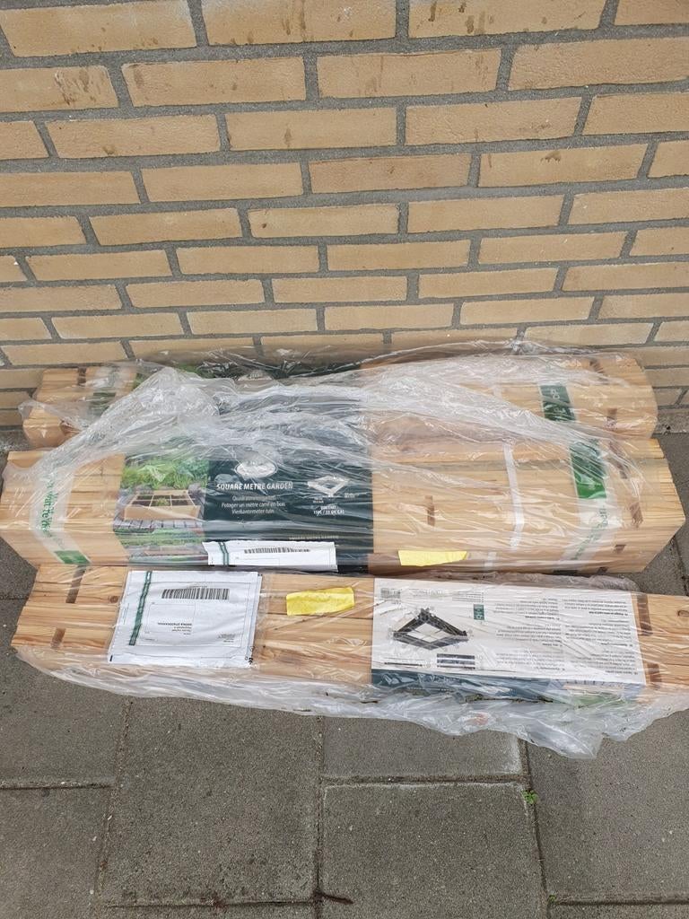 5x Nieuwe vierkante meter tuin in verpakking, Ophalen, Minder dan 30 cm, 100 cm of meer, Vierkant