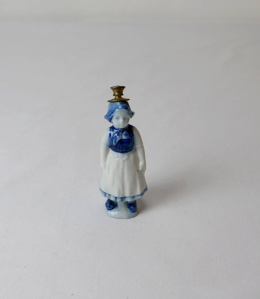 Antiek Delfts blauw parfumflesje, Antiek en Kunst, Antiek | Porselein, Ophalen of Verzenden
