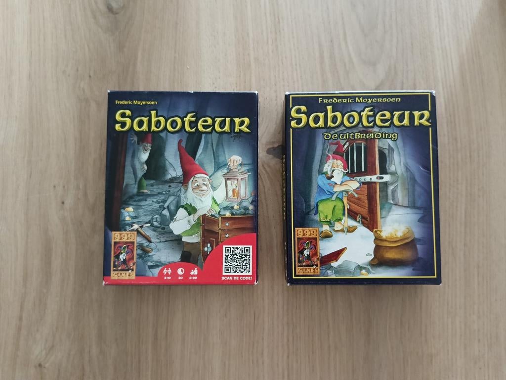 Saboteur plus uitbreiding, Ophalen of Verzenden, Zo goed als nieuw