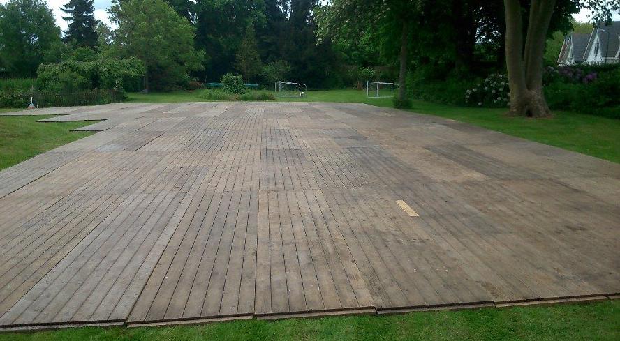 houten tentvloer te huur, huren, Hobby en Vrije tijd, Feestartikelen | Verhuur, Ophalen of Verzenden, Nieuw, Geboorte of Huwelijk