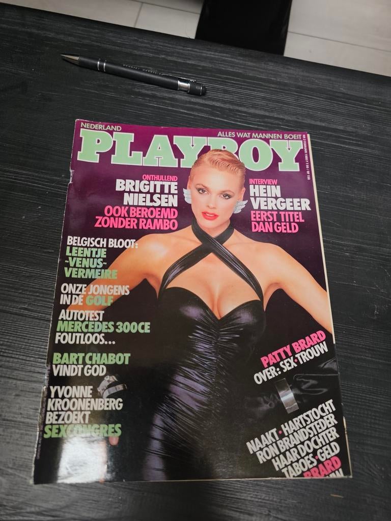 Playboy Nederland - Februari 1988 - Brigitte Nielsen, Ophalen of Verzenden, Gelezen, Overige typen