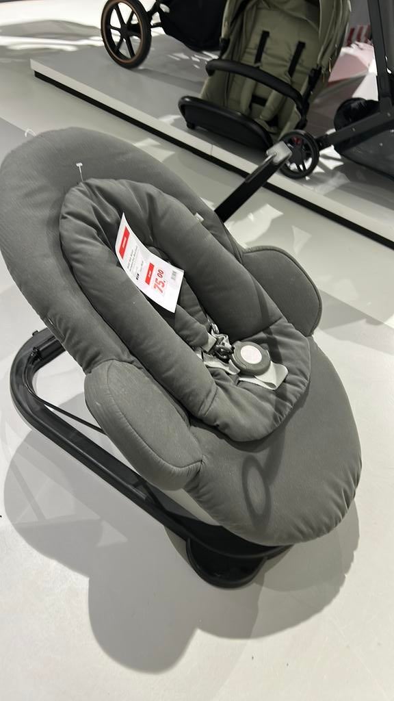 Showmodel Stokke Steps bouncer Herringbone grey, Verstelbaar, Nieuw, Wipstoel, Ophalen