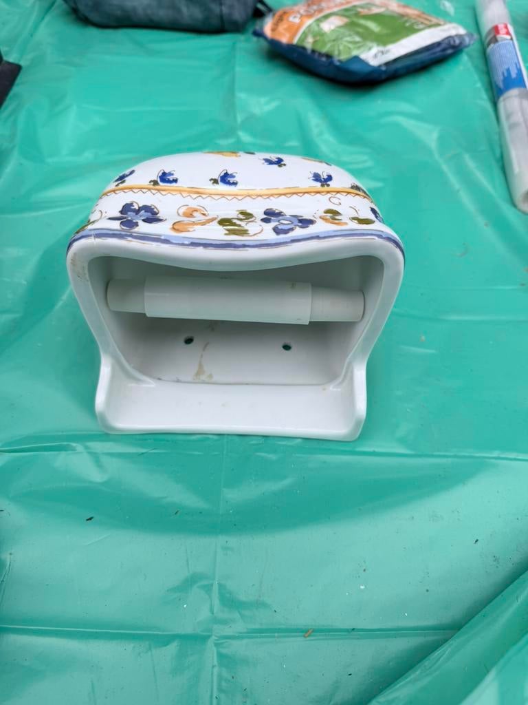 Toiletrolhouder, Ophalen of Verzenden, Zo goed als nieuw, Wit