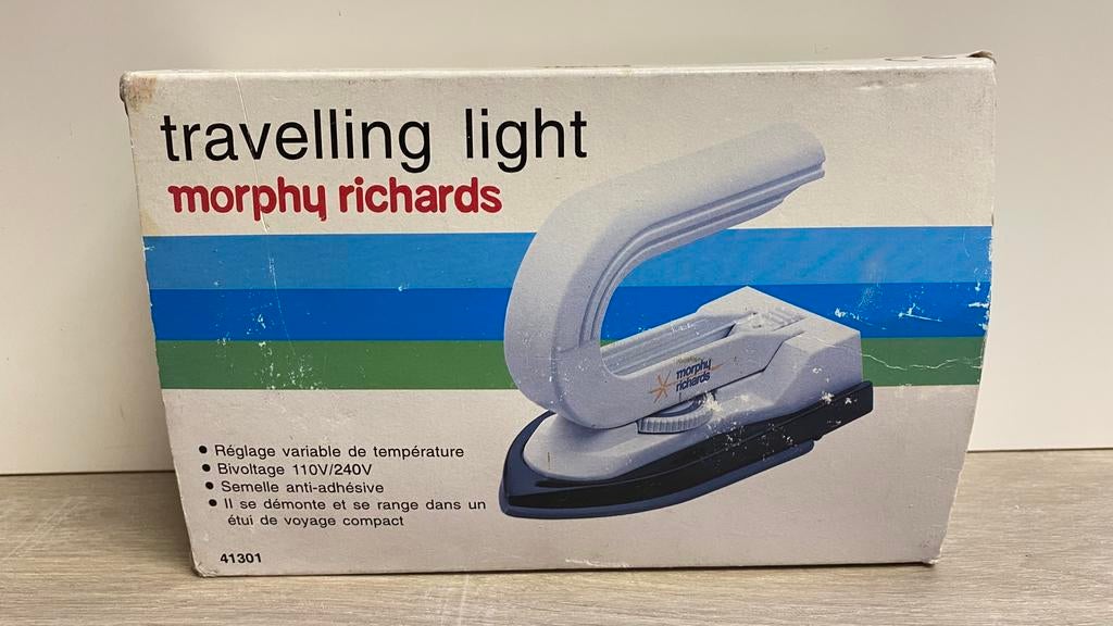 Reisstrijkijzer van Morphy Richards - Opvouwbaar, Witgoed en Apparatuur, Strijkijzers en Strijkplanken, Ophalen of Verzenden, Zo goed als nieuw