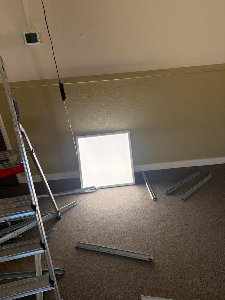 LED Systeemplafond Panelen 36W 3000K inclusief trafo, Huis en Inrichting, Lampen | Overige, Zo goed als nieuw, Ophalen of Verzenden