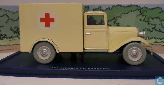 Kuifje autootje De ziekenauto van het gesticht '30, Ophalen of Verzenden, Nieuw, Auto