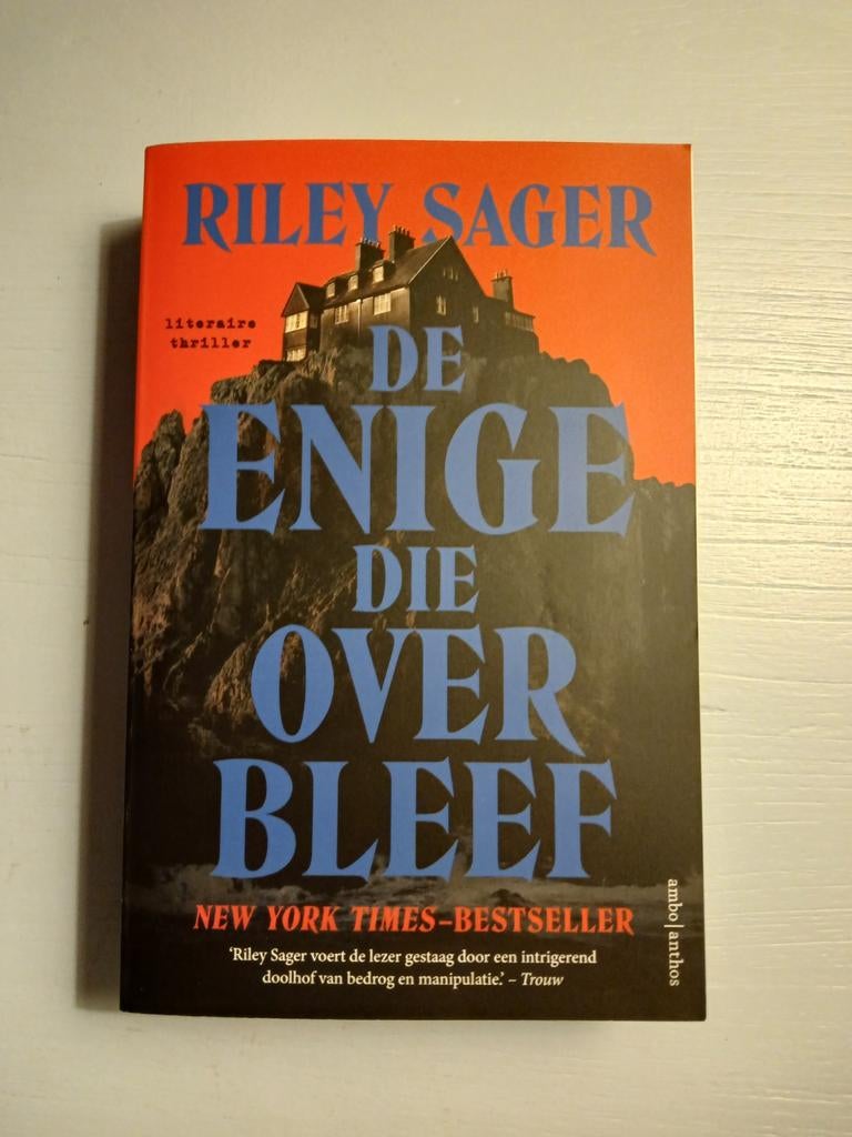 De Enige Die Overbleef - Riley Sager (Literaire Thriller), Boeken, Ophalen of Verzenden, Nieuw, Riley Sager, Nederland