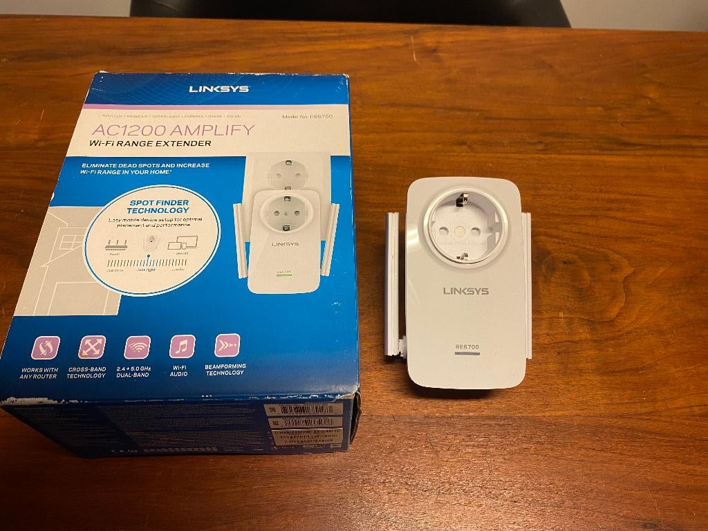 De Linksys RE6700 Dual wifi versterker, Ophalen of Verzenden, Zo goed als nieuw, Linksys