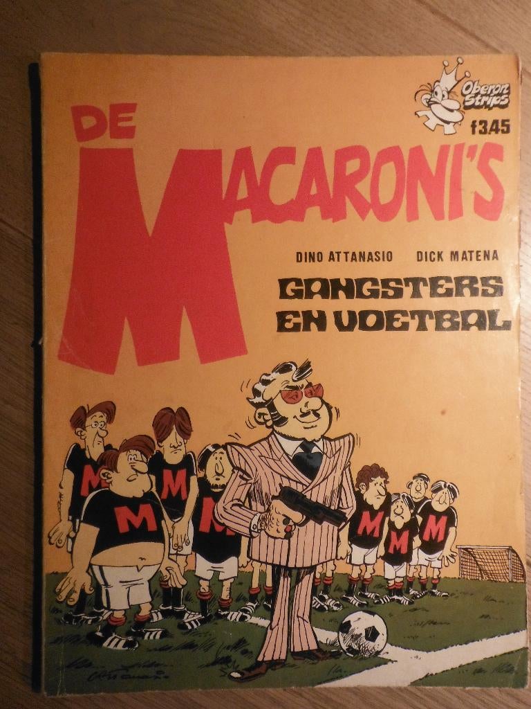 De Macaroni's Gangsters en Voetbal., Eén stripboek, Ophalen of Verzenden, Gelezen
