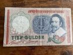 Bankbiljet, 10 gulden, Hugo de Groot, Postzegels en Munten, Bankbiljetten | Nederland, Ophalen of Verzenden, 10 gulden, Los biljet