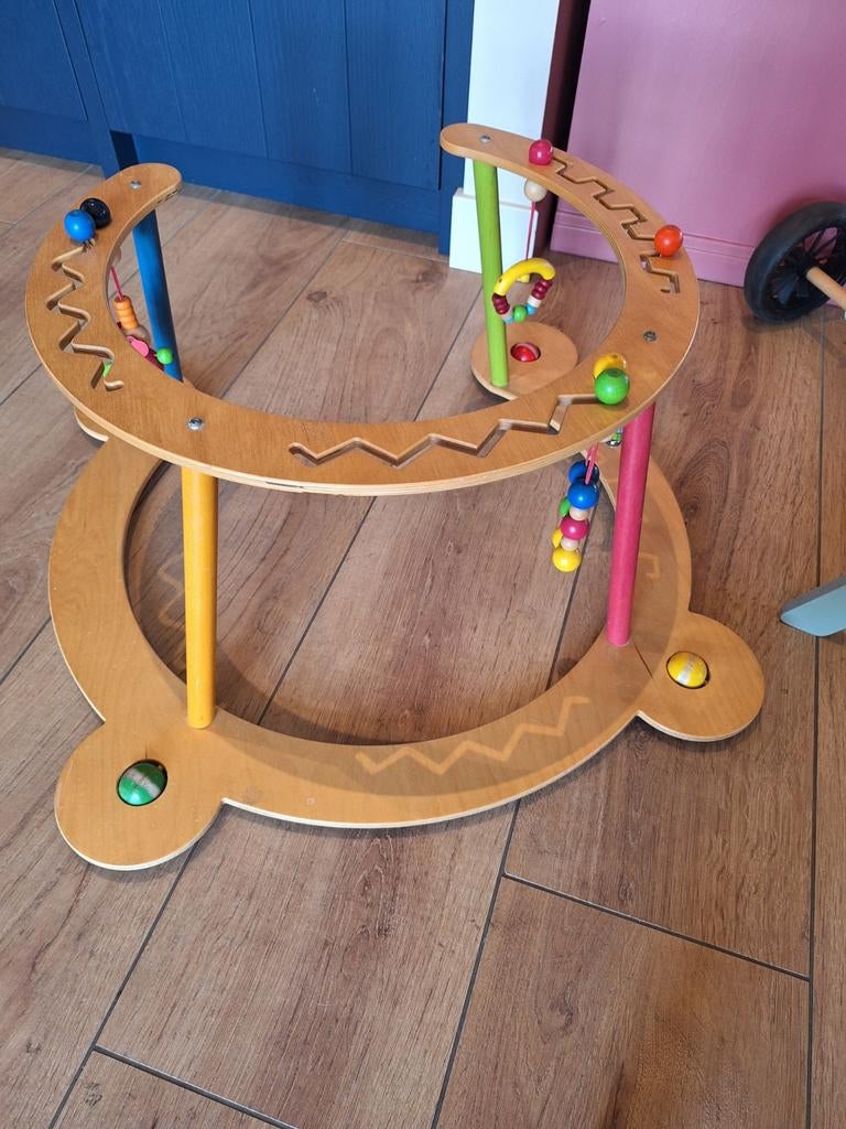 Houten looprekje baby met speelgoed, Kinderen en Baby's, Ophalen, Gebruikt, Overige typen, Met geluid