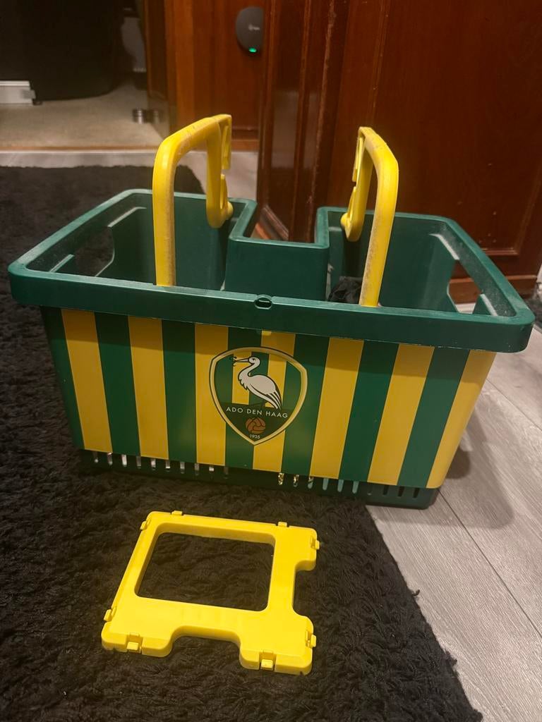 ADO Den Haag Fietskrat - Groen/Geel, Ophalen of Verzenden, Gebruikt, Fietskrat