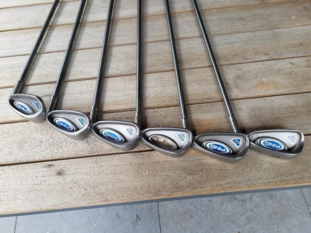Ping G5 ijzerset 6-S (Blue Dot) graphite shafts –goede staat, Sport en Fitness, Golf, Ophalen, Gebruikt, Set, Ping